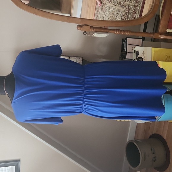 Women's Blue Size Small Short Casual Dress - Picture 3 of 6